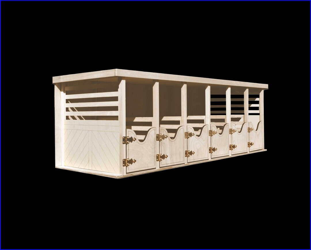6 Stall Barn Stable Horse Play All Wood Breyer Horses Love It Etsy