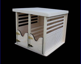 Handcrafted Wood Breyer Horse Barn: Two Stall Stable