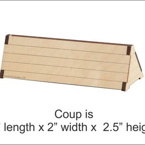 Coup Jump Accessory - Toy Jump Obstacle - Prop - Great for a hunter derby course - Cross country course - Made of wood and Realistic