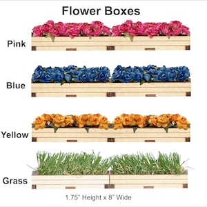 Flower Boxes - Toy Jump accessory - Decorate your jump - Making it look like a realistic grand prix jump. They add style and look great.