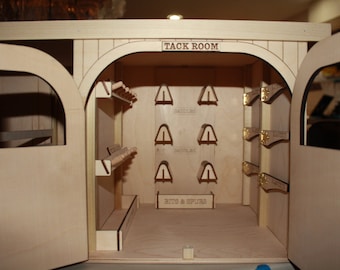 Stalls With Attached Tack Room Breyer Horse Size All Wood