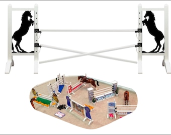 Black stallion Toy Horse Show Jump - Miniature - Realistic - Horse Toy Accessory - Horse theme decoration - Made in USA