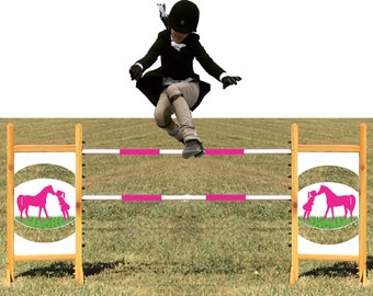 Kids Horse Jump: Cedar Wood, Lightweight Pony Jump Set