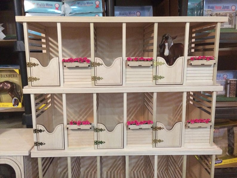 3 Box Stalls Horse Stable for Your Toy Horses Etsy
