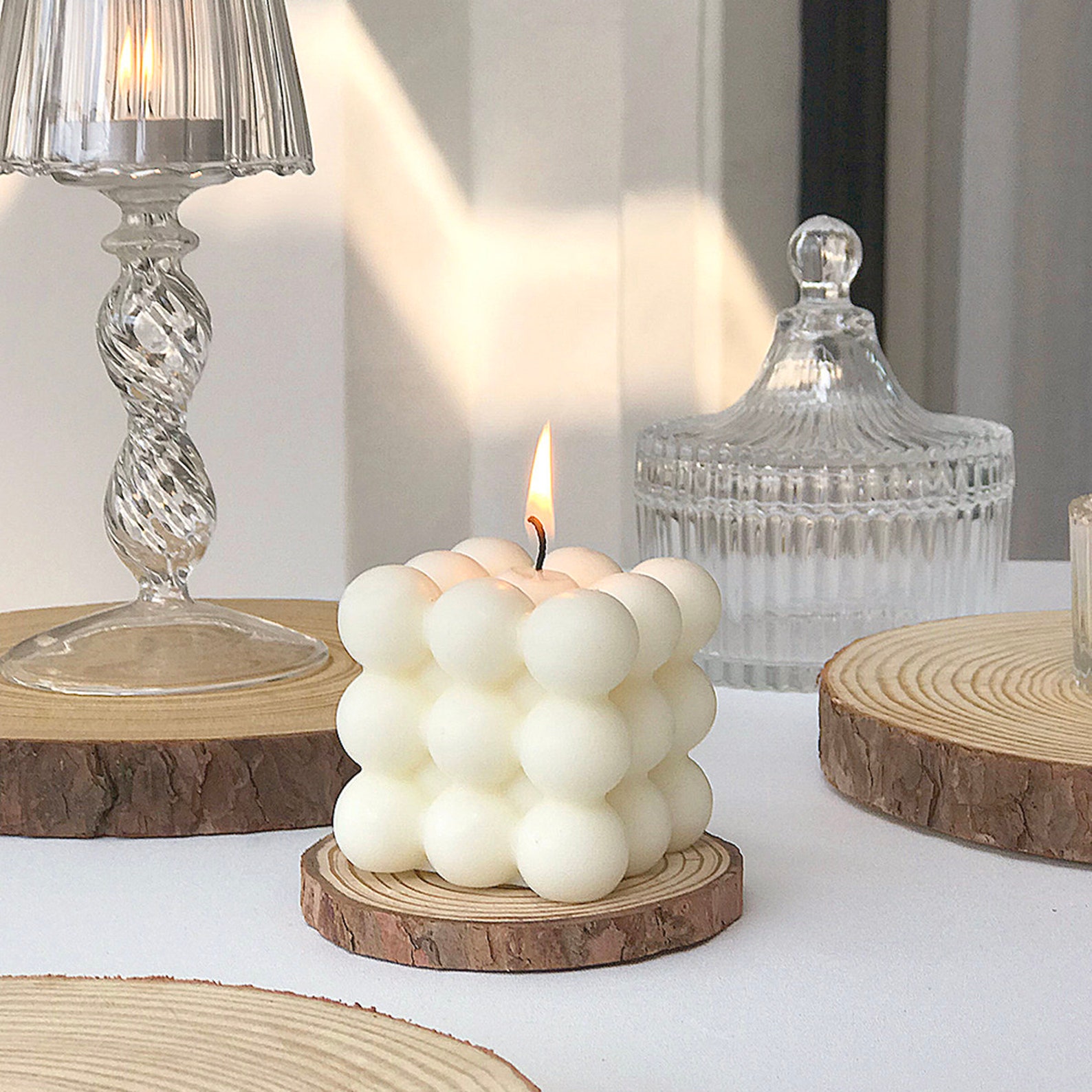 1 PCS scented candles cube home decorations wax candle wedding Etsy