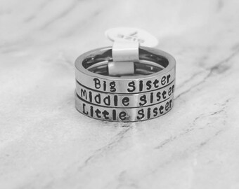 Sister Rings for 3 - Etsy