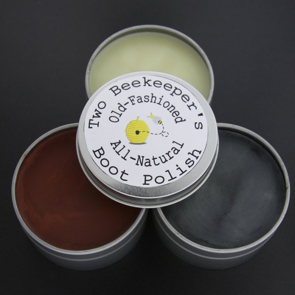 Two Beekeepers Old-Fashioned All-Natural Boot Polish