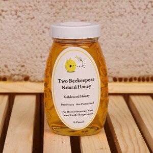 Honey - Goldenrod 1/2 lb Glass Jar