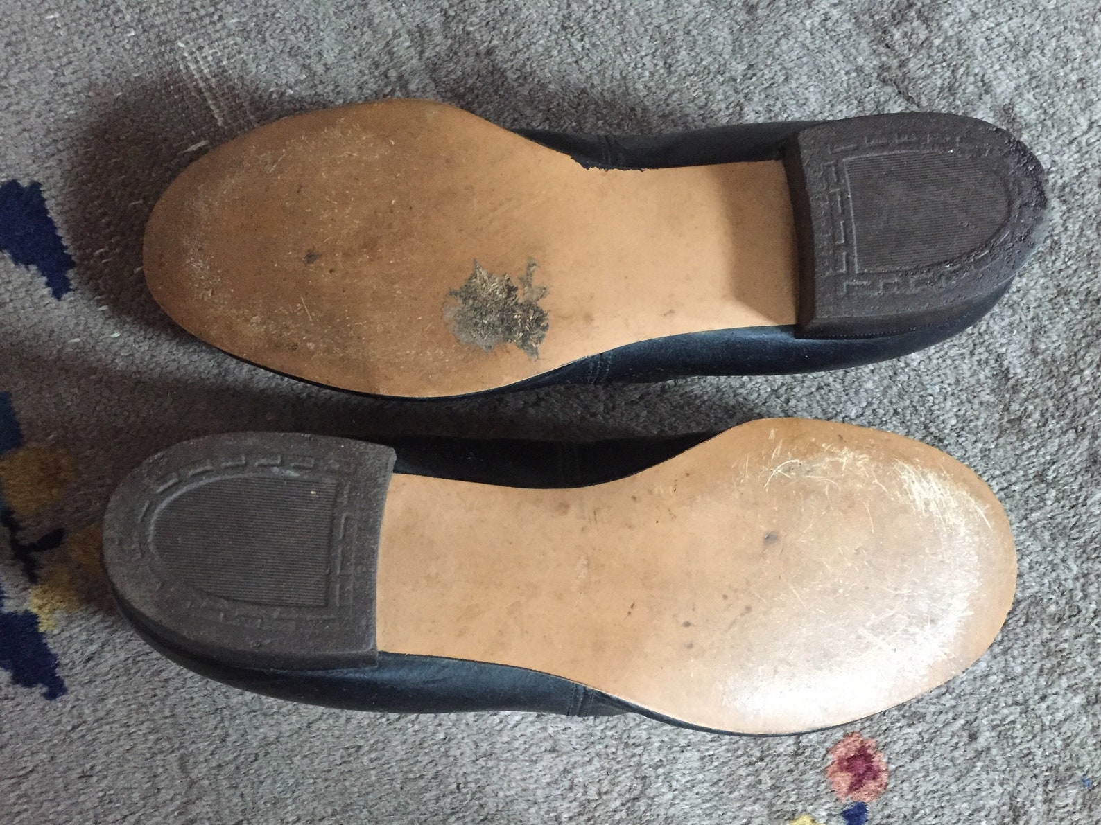 rare early pierrot-style shoes | ballet-style shoes with pom poms rare early pierrot-style shoes | ballet-style shoes with pom poms
