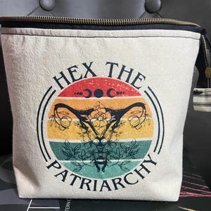 Projekttasche - Handgefertigte Tasche/Projekttasche fürs Stricken und Häkeln