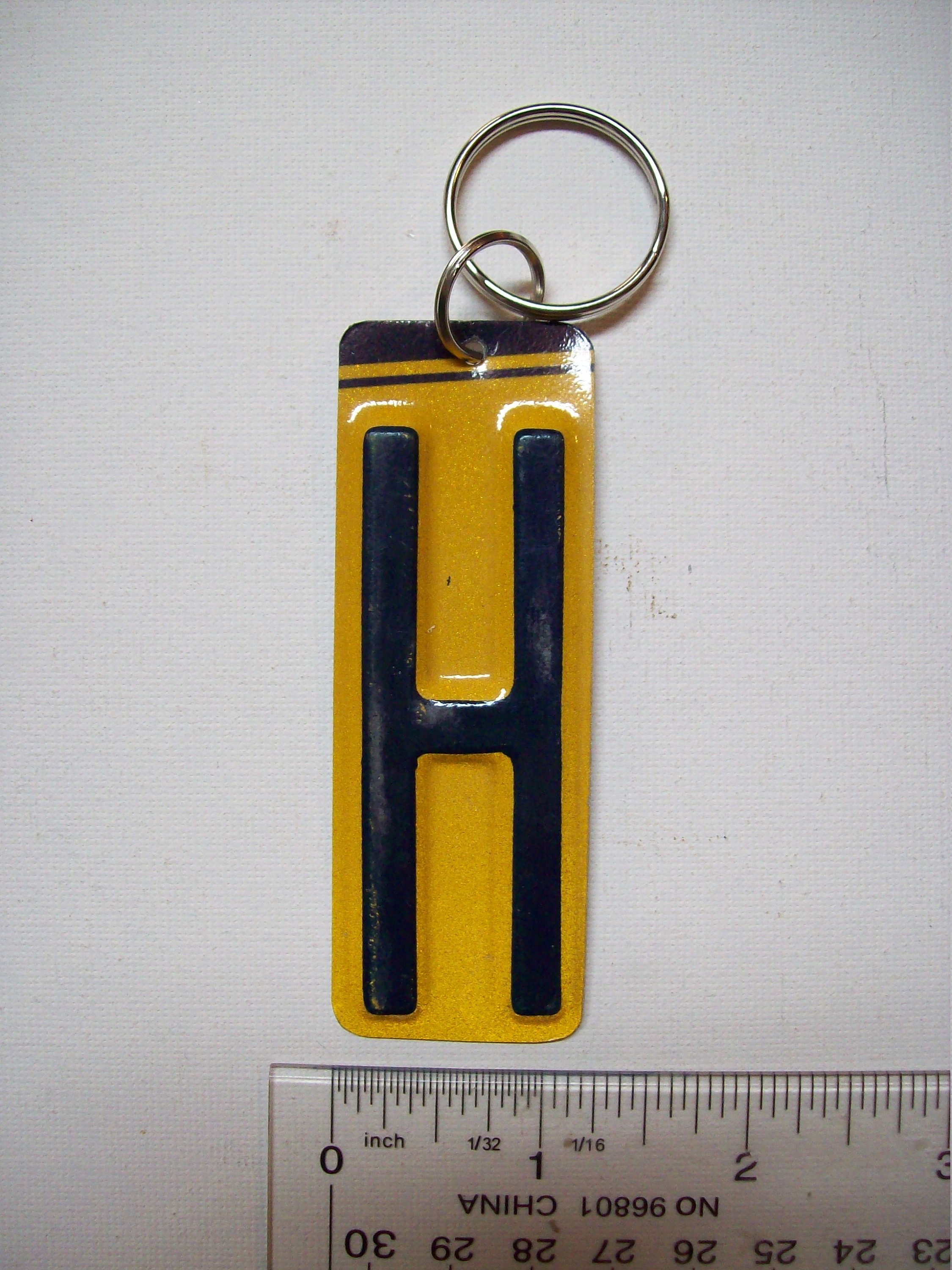 License plate letter keychain store