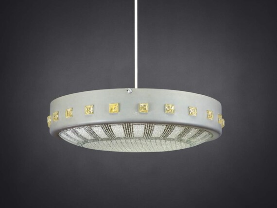 Pendant Ceiling Lamp Ufo Flying Saucer Style Made In Germany Image 0