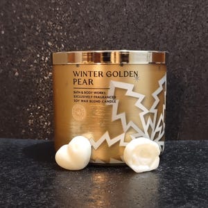 Winter Golden Pear Wax Melts, Bath and Body Works wax melts, candle wax melts, wax melts