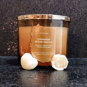 Cinnamon Spiced Vanilla wax melts, Bath and Body Works wax melts, candle wax melts, wax melts
