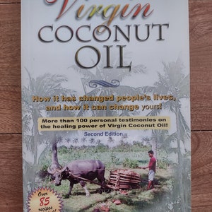 Virgin Coconut Oil book, vintage book, coconut oil