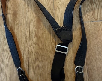 Vintage Leather Suspenders, pant suspenders, suspenders