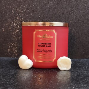 Strawberry Pound Cake Wax Melts, Bath and Body Works wax melts, candle wax melts, wax melts