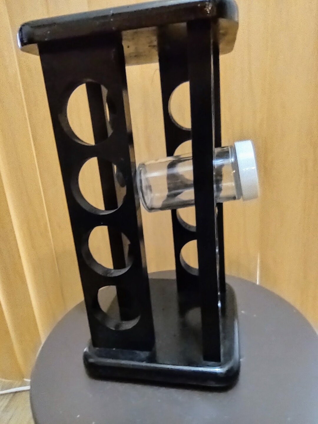 Vintage Spice Rack, Has 14 Jars, Rotating Spice Rack, Carousel Wood ...