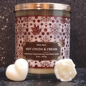 Hot Cocoa & Cream Wax Melts, Bath and Body Works, candle wax melts, wax melts