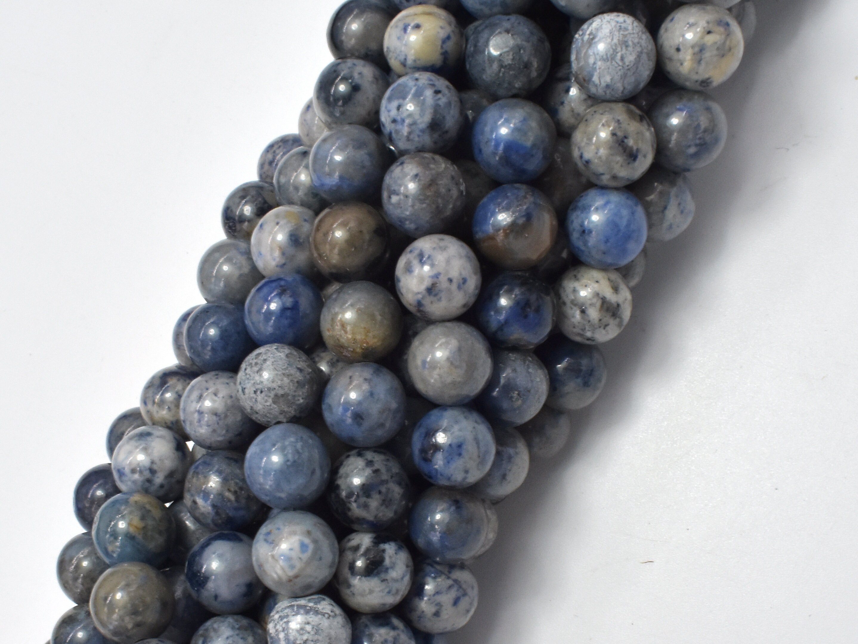 Dumortierite Beads 8mm 8.5mm Round Beads 15 Inch Full | Etsy