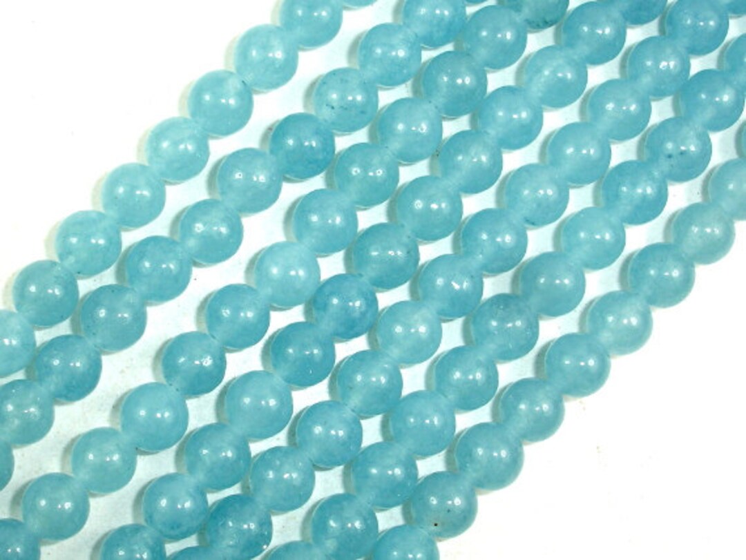 Blue Sponge Quartz Beads Round 6mm 6.2mm 15.5 Inch Full Etsy