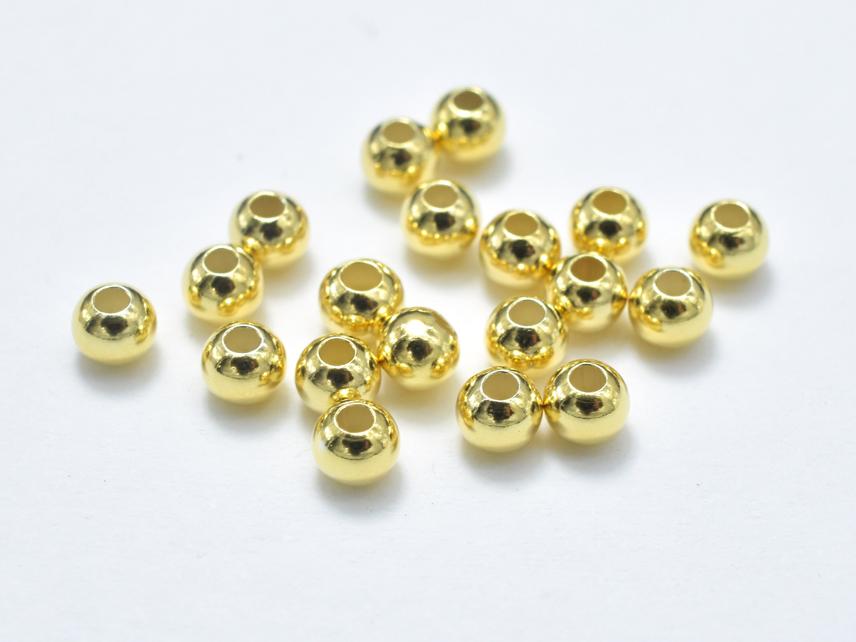 Gold vermeil beads clearance