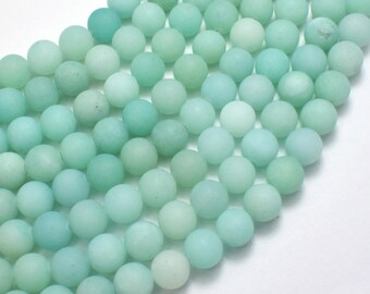 Matte Amazonite Beads, 8mm Round Beads (111054037)