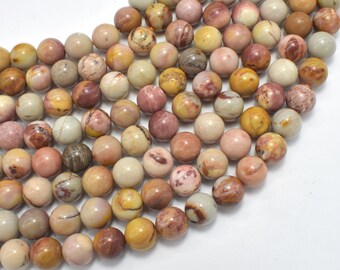 African Agate, 8mm, Round, 15.5 Inch, Full strand, Approx. 48 beads, Hole 1mm (122054297)