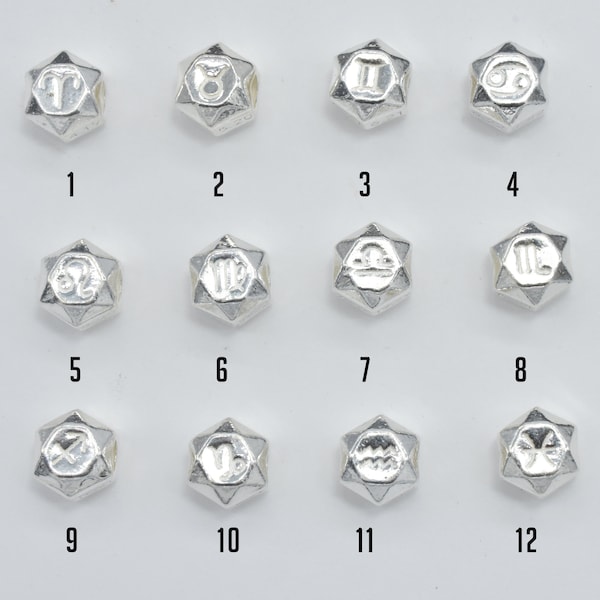 Zodiac Signs Beads Etsy