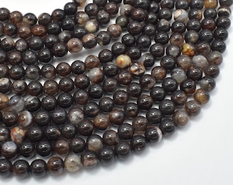 9.8mm 10mm 14 Inch 122054261 Crackle Tibetan Agate Full strand Round Beads Hole 1.2mm Approx 38 beads