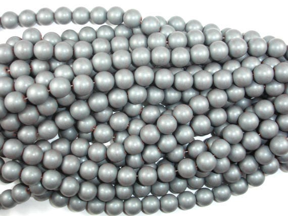 40 Heavy Natural 10mm Hematite Beads: MrBead
