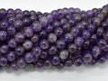 Amethyst 6mm (6.5mm) Round Beads, 15.5 Inch, Full strand, Approx. 62-65 beads, Hole 0.8mm (115054042)