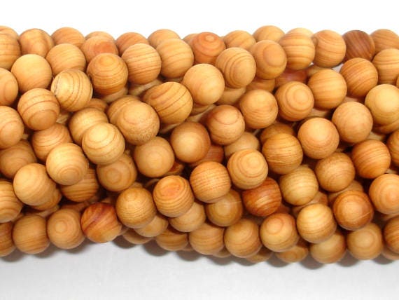 Cedar Wood Beads, Thuja Sutchuenensis, 6mm(6.5mm) Round, 26 Inch