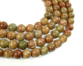 Saturn Jasper Bead, 10mm (10.5 mm) Round Beads,  15.5 Inch, Full strand, Approx 37 beads, Hole 1 mm, A quality (398054003)