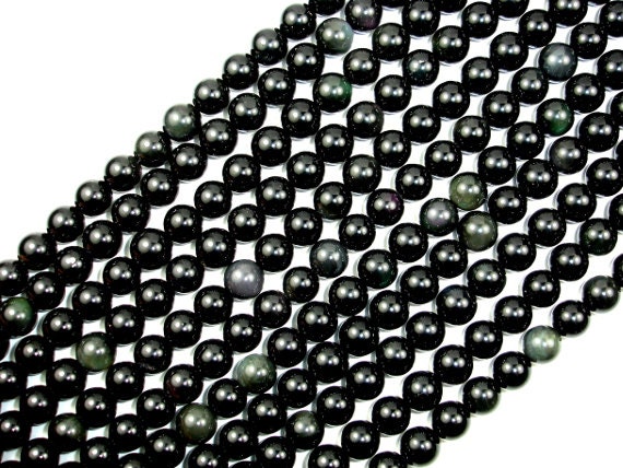 Rainbow Obsidian Beads, Round, 8mm (8.5mm), 15.5 Inch, Full strand, Approx 48 beads, Hole 1mm, A quality (366054008)