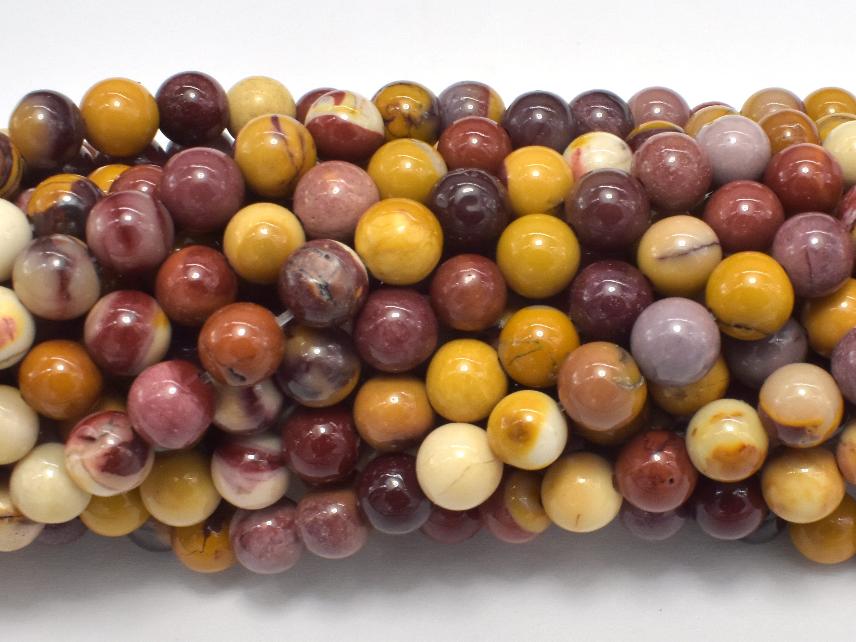 Mookaite  6mm Round Beads 15" Full Strand 62 Beads A Quality-BR670 