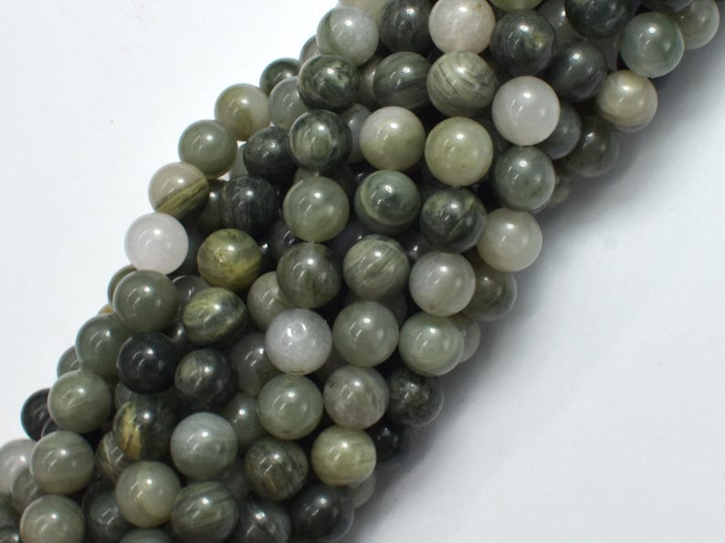 Green Line Quartz 8mm Round Beads, 15 Inch (258054002) image 4