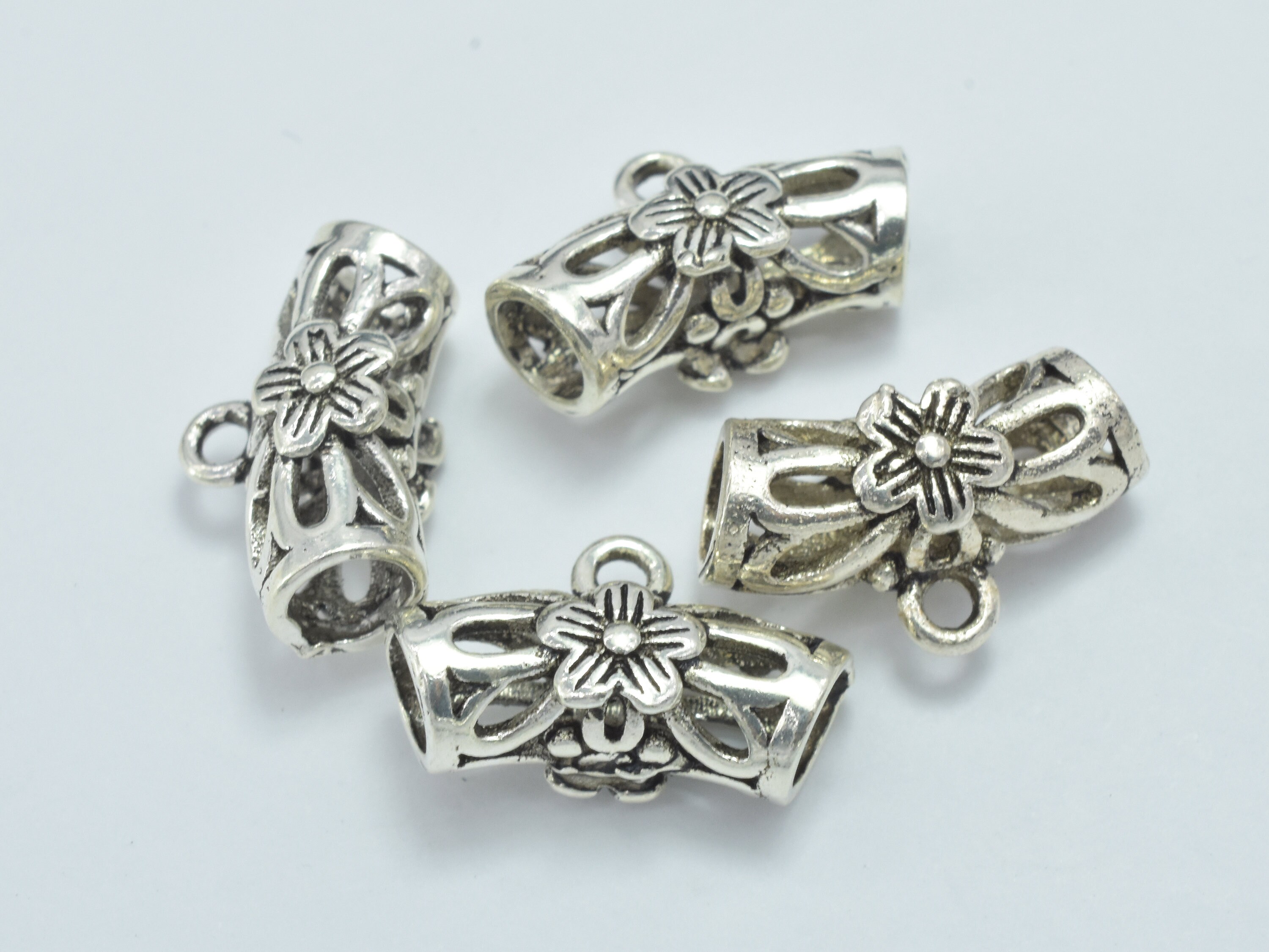 2pcs Round Filigree Jewelry Making Connector
