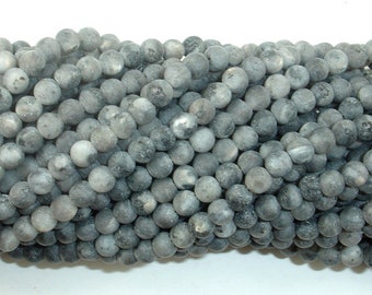 Matte Black Labradorite Beads, Matte Larvikite, 4mm (4.6mm) Round Beads, 15 Inch, Full strand, Approx 88 beads, Hole 0.8mm (137054010)