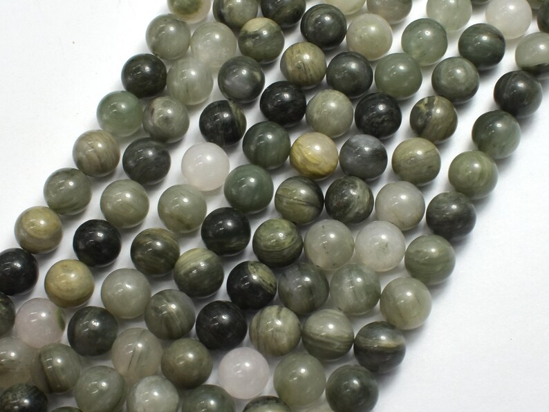Green Line Quartz 8mm Round Beads, 15 Inch (258054002) image 3