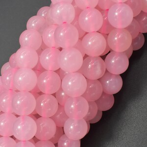 Rose Quartz 8mm Round Beads, 15 Inch, Full strand, Approx. 45-47 beads, Hole 1 mm 391054003 image 4