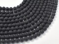 Matte Black Onyx 6mm Round beads , 15 Inch, Full strand, Approx. 63 beads, Hole 1mm, A quality (140054017)