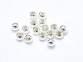 Approx. 100pcs 925 Sterling Silver Beads, 2mm Round Beads, Hole 1mm (007903019)