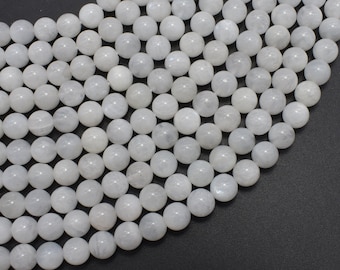 White Rainbow Moonstone 6mm Round Beads, 15.5 Inch, Approx. 61 beads, Hole 0.8mm (321054014)