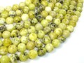 Yellow Turquoise Beads, 10mm Round Beads, 15.5 Inch, Full strand, Approx 39 beads, Hole 1 mm (444054005)