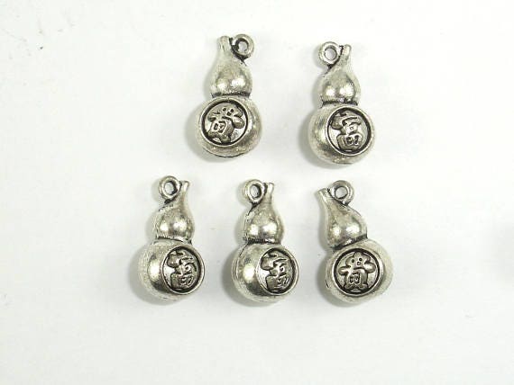 アクセサリー chocomint Gourd Charms, Lantern Charms, Zinc Alloy, Antique Silver