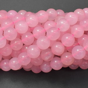 Rose Quartz 8mm Round Beads, 15 Inch, Full strand, Approx. 45-47 beads, Hole 1 mm 391054003 image 2