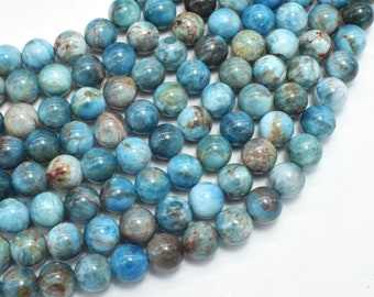 Apatite Beads, 8mm Round Beads, 15 Inch, Full strand, Approx. 49-50 beads, Hole 1mm (120054015)