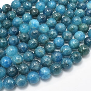 Apatite Beads, 8mm (8.5mm), Round Beads, 15.5 Inch, Full strand, Approx. 47 beads, Hole 1mm (120054013)