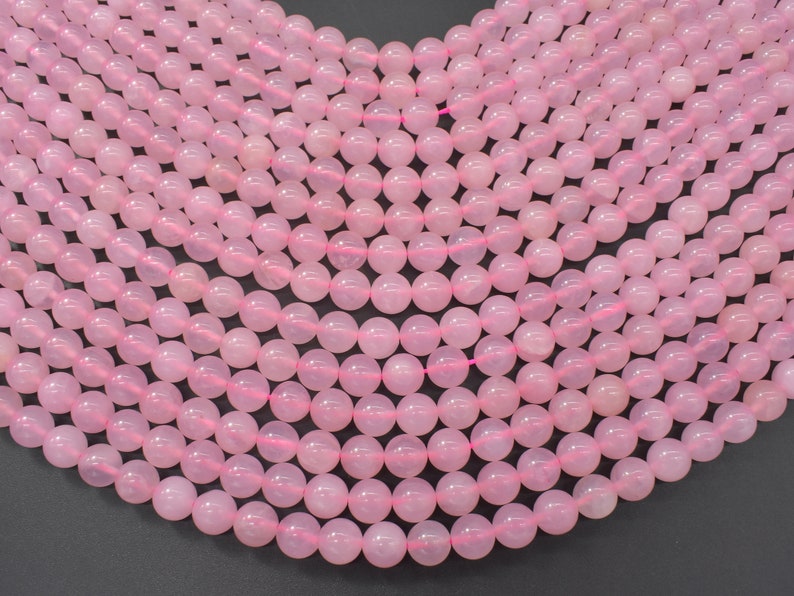 Rose Quartz 8mm Round Beads, 15 Inch, Full strand, Approx. 45-47 beads, Hole 1 mm 391054003 image 5